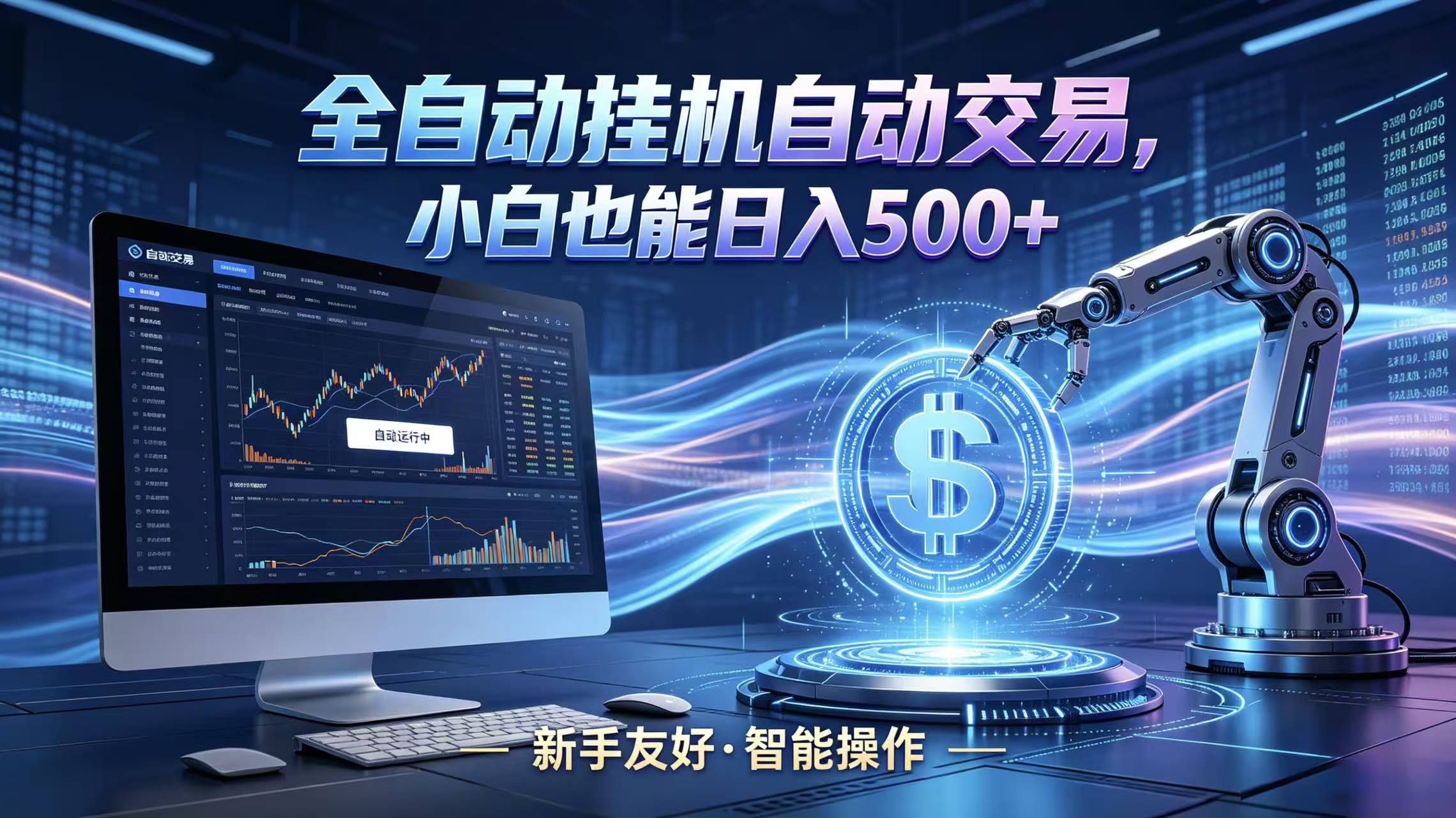 全新智能化交易助手,傻瓜式操作,小白也能快速上手,轻松实现日入500+-资源社