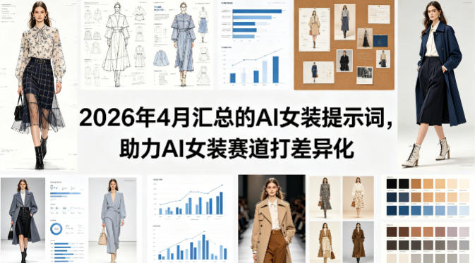 2026年4月汇总的AI女装提示词，助力AI女装赛道打差异化-资源社