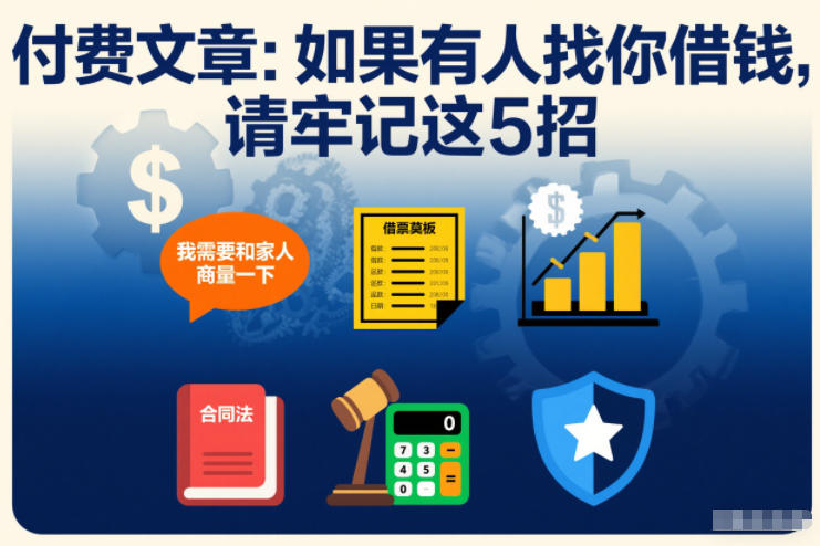 付费文章：如果有人找你借钱，请牢记这5招-资源社