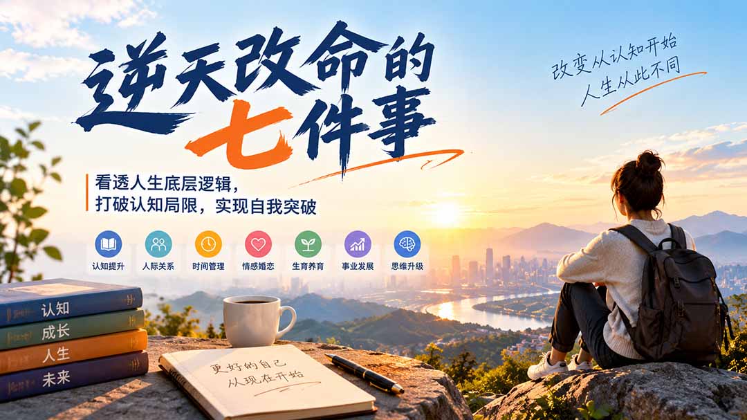 付费文章:逆天改命的七件事,看透人生底层逻辑,打破认知局限,实现自我突破-资源社