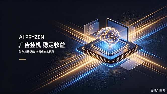 AI Pryzen 广告挂机|24小时自动跑,日入300-500,新手零门槛-资源社