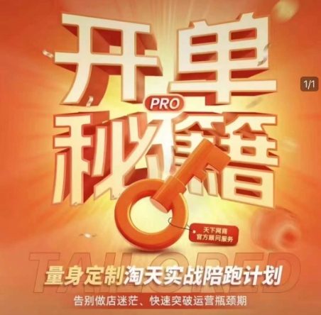 淘宝开单秘籍PRO，量身定制淘天实战陪跑计划，告别做店迷茫、快速突破运营瓶颈期-资源社