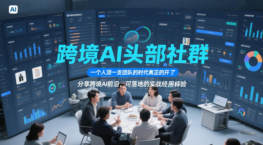 跨境AI头部社群，一个人顶一支团队的时代真正的开始了，分享跨境AI前沿，可落地的实战经验(更新5月11日)-资源社