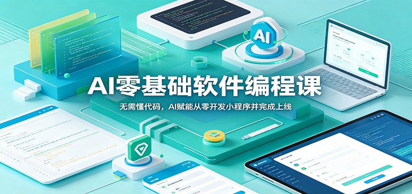 AI零基础软件编程课：无需懂代码，AI赋能从零开发小程序并完成上线-资源社