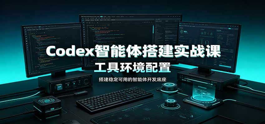 Codex智能体搭建实战课：工具环境配置，自定义技能开发，多业务自动化教学-资源社