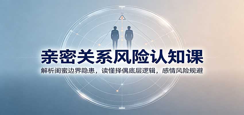亲密关系风险认知课:解析闺蜜边界隐患,读懂择偶底层逻辑,感情风险规避-资源社