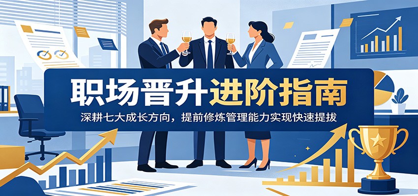 职场晋升进阶指南：深耕七大成长方向，提前修炼管理能力实现快速提拔-资源社