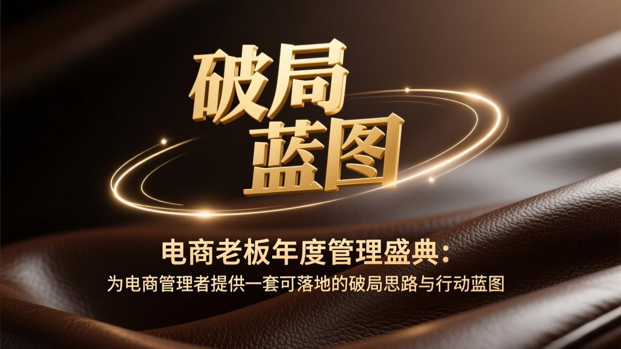 电商老板年度管理盛典：为电商管理者提供一套可落地的破局思路与行动蓝图-资源社