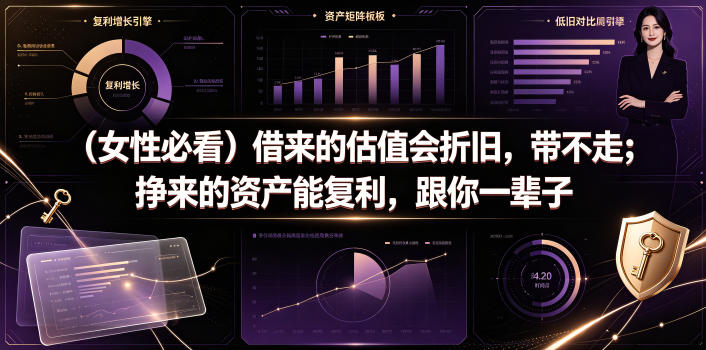 付费文章：(女性必看)借来的估值会折旧，带不走；挣来的资产能复利，跟你一辈子-资源社