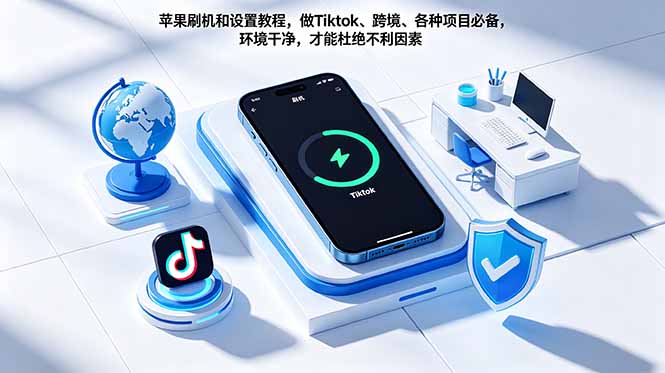苹果刷机和设置教程，做Tiktok、跨境、各种项目必备，环境干净，才能杜绝不利因素-资源社
