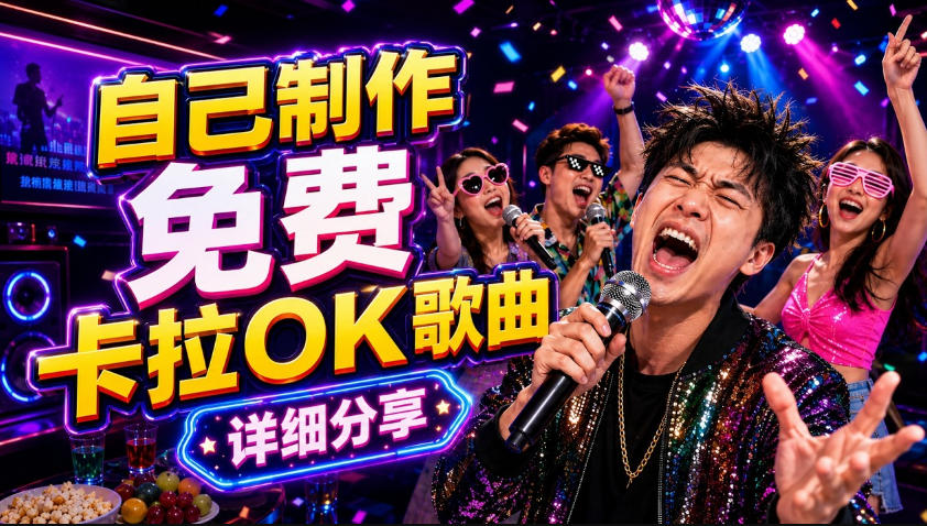 零基础AI制作免费卡拉OK视频教程,从歌曲生成、音轨分离到字幕制作、视频导出,手把手教学-资源社
