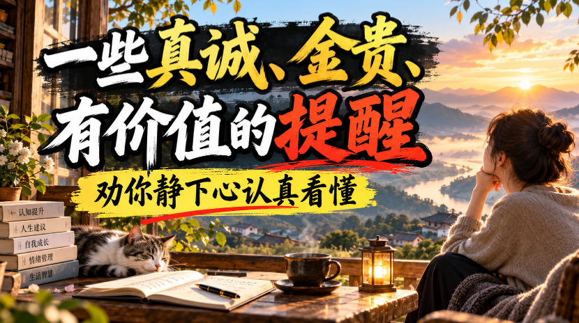 付费文章:一些真诚、金贵、有价值的提醒,劝你静下心认真看懂-资源社