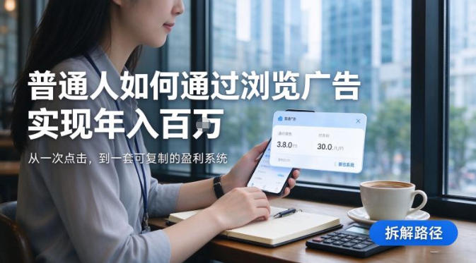 2026最新技术，24小时全自动浏览广告，全网独家项目，单台设备日入200+新手小白可快速上手，支持实地学习实地考察【揭秘】-资源社