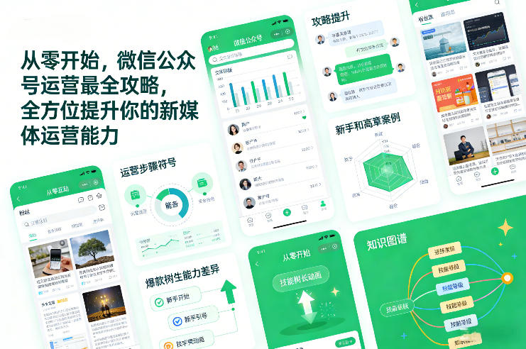 从零开始，微信公众号运营最全攻略，全方位提升你的新媒体运营能力-资源社