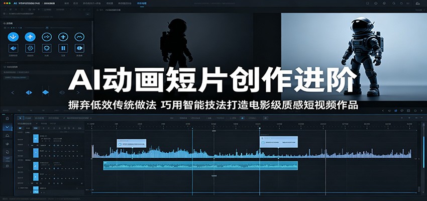 AI动画短片创作进阶：摒弃低效传统做法，巧用智能技法打造电影级质感短视频作品-资源社
