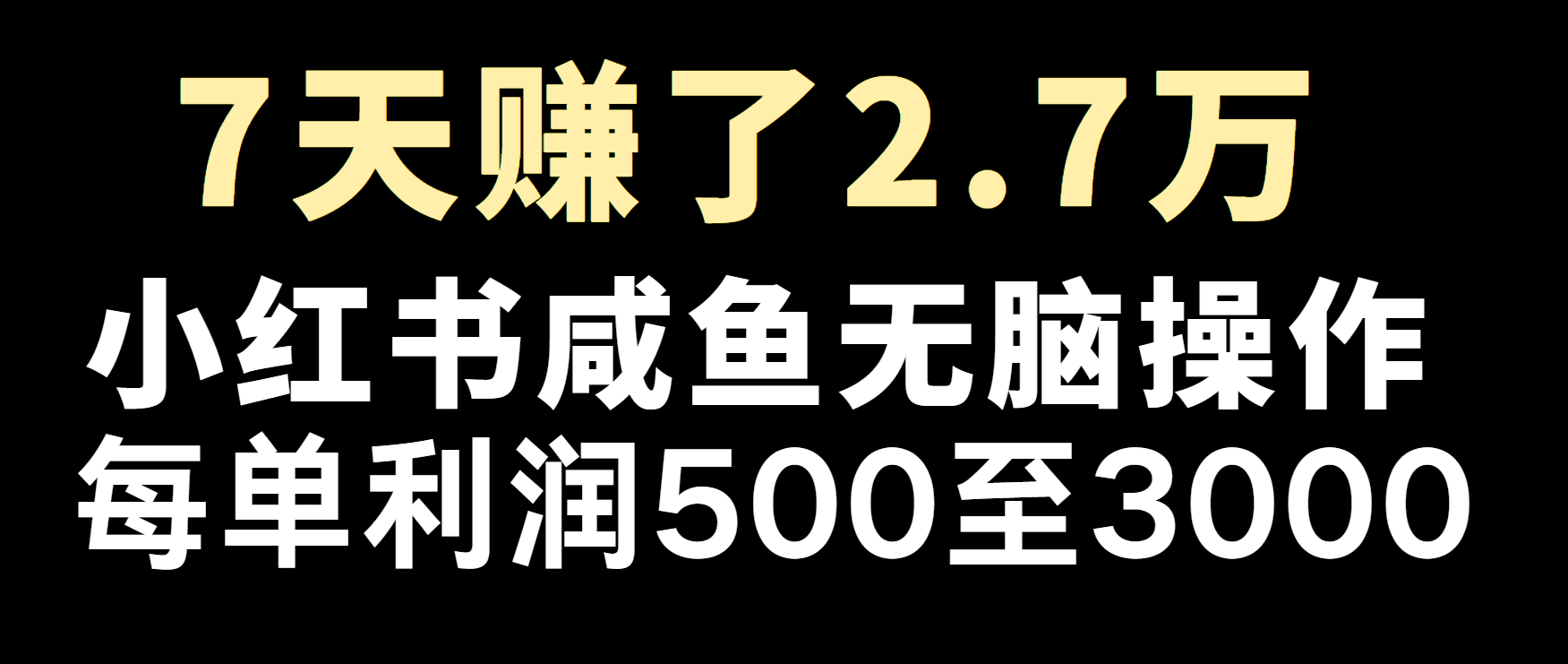 冷门暴利，超级简单的项目0成本玩法，每单在500至4000的利润-资源社