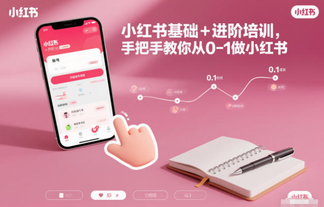 小红书基础+进阶培训,手把手教你从0-1做小红书-资源社