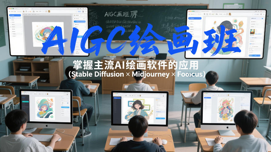 AIGC绘画班，掌握主流Ai绘画软件的应用(Stable Diffusion x Midjourney x Fooocus)-资源社