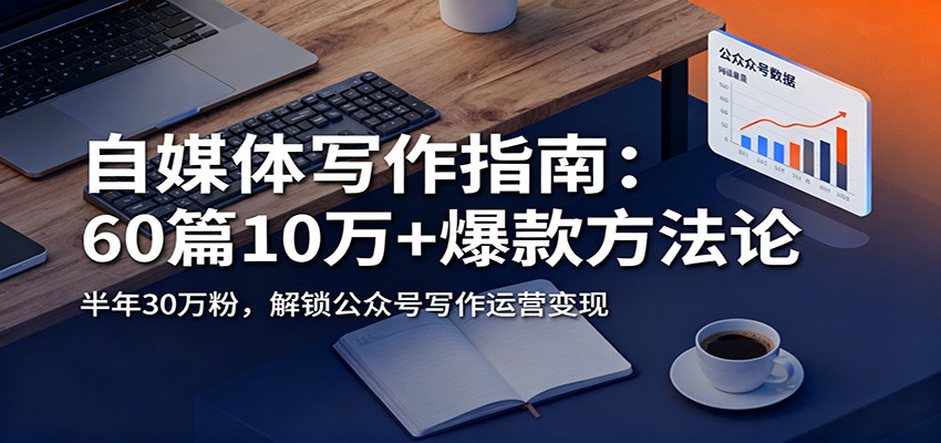 自媒体写作指南：60篇10万+爆款方法论，半年30万粉，解锁公众号写作运营变现-资源社