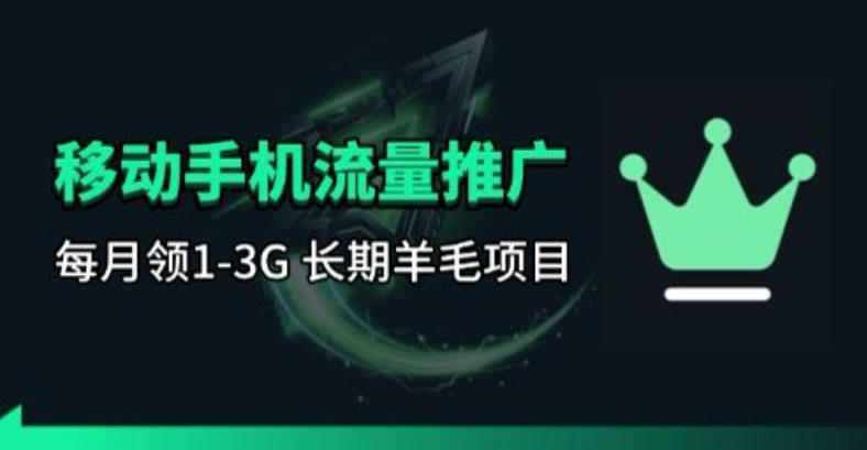 手机流量领取推广_每月一轮，刚需类的长期项目-资源社