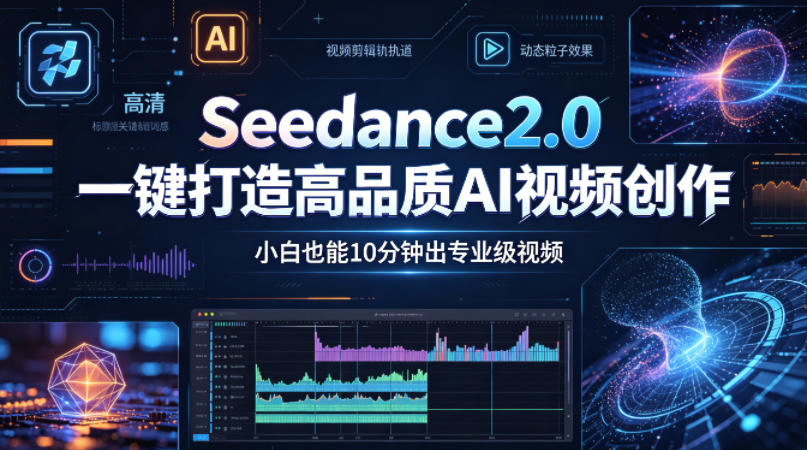 Seedance2.0一键打造高品质AI视频创作，小白也能10分钟出专业级视频-资源社