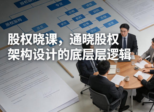 股权晓课，通晓股权架构设计的底层逻辑-资源社