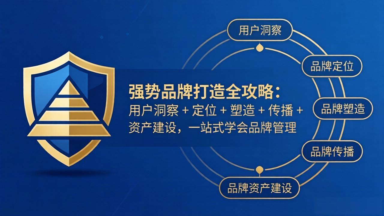 强势品牌打造全攻略:用户洞察 + 定位 + 塑造 + 传播 + 资产建设,一站式学会品牌管理-资源社