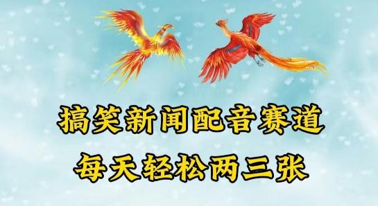 中视频爆火赛道一搞笑新闻配音赛道，每天轻松两三张【揭秘】-资源社