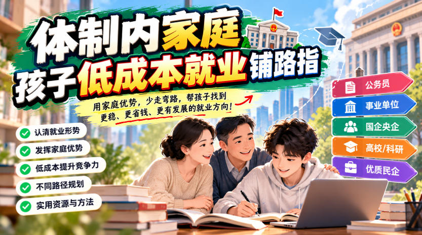 某公众号付费文章:体制内家庭,孩子低成本就业铺路指-资源社