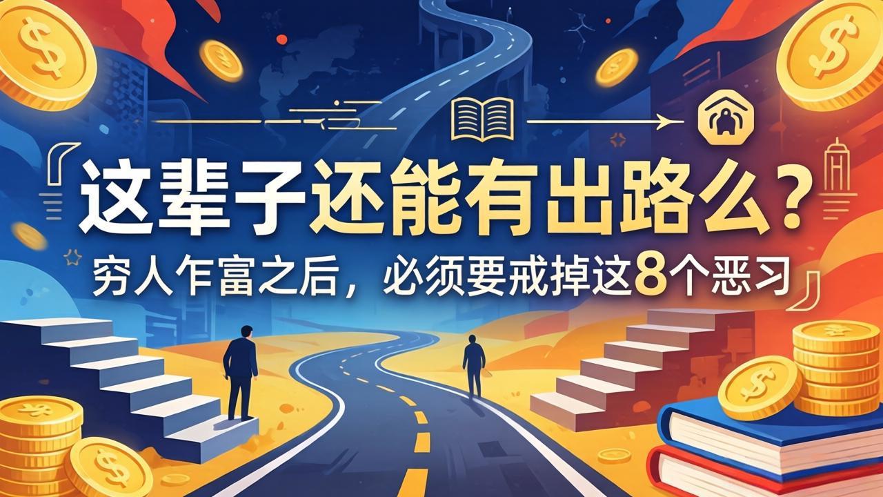 关于人生两篇付费文章【这辈子还能有出路么？】【穷人乍富之后，必须要戒掉这8个恶习】-资源社