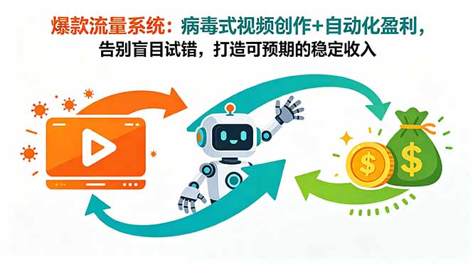 爆款流量系统:病毒式视频创作+自动化盈利,告别盲目试错,打造可预期的稳定收入-资源社