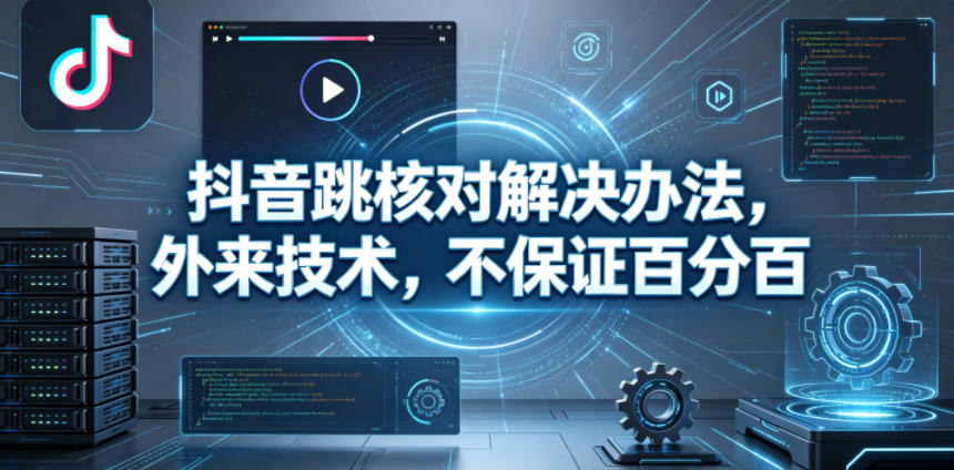 抖音跳核对解决办法，外来技术，不保证百分百-资源社