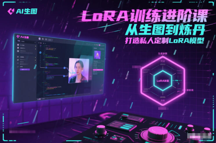 LoRA训练进阶课，从生图到炼丹，打造私人定制LoRA模型-资源社