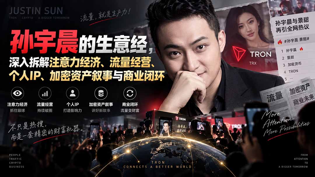 某星球精华文章——孙宇晨的生意经，深入拆解注意力经济、流量经营、个人IP、加密资产叙事与商业闭环-资源社