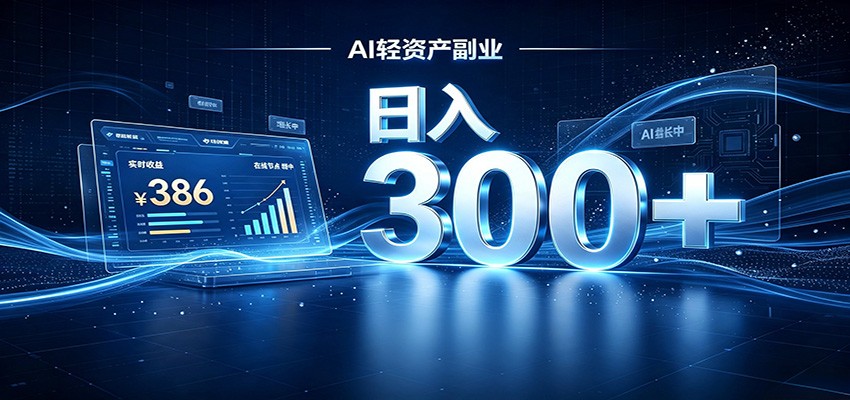 2026 AI轻资产风口，Token中转站小白可入局，日入300+-资源社