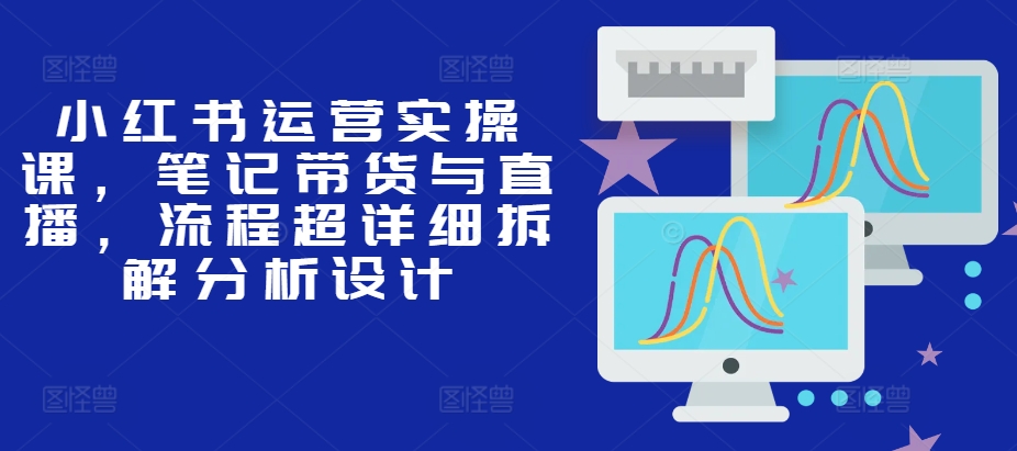 小红书运营实操课，笔记带货与直播，流程超详细拆解分析设计-资源社