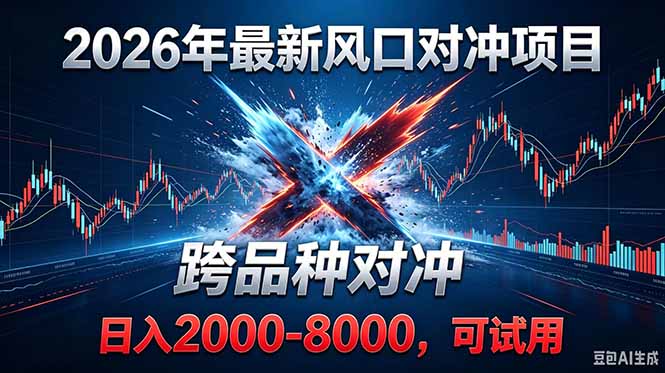 2026创业新风口!最新对冲!跨品种对冲!日收益2000-6000+-资源社