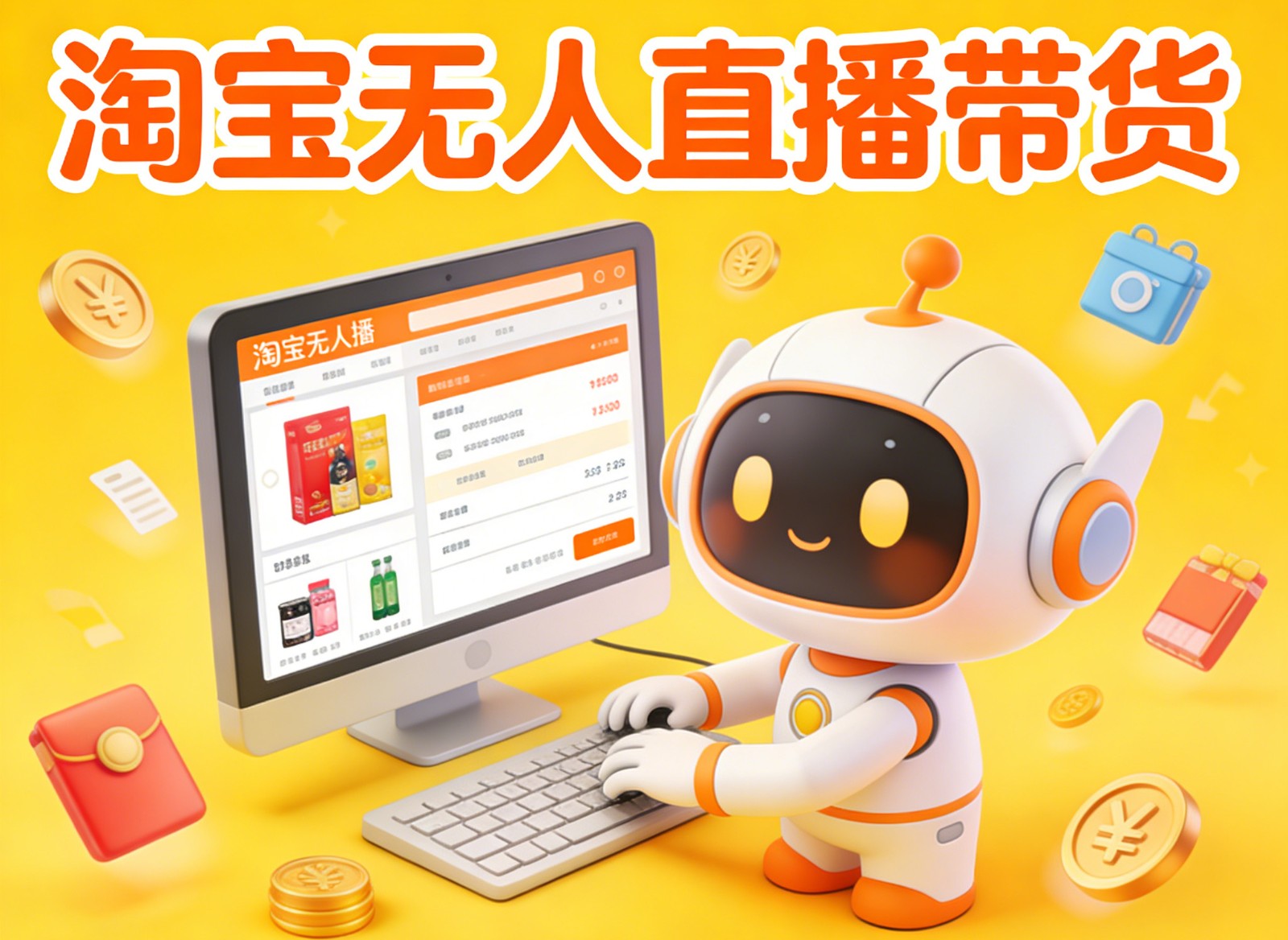 淘宝无人直播带货，24小时自动卖货，月佣金1W+，不违规不封号，不用露脸-资源社