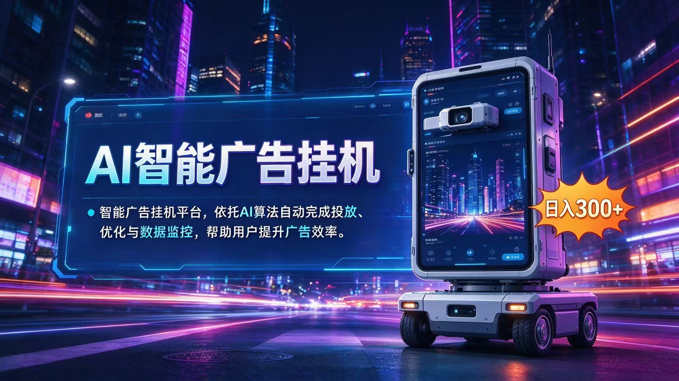 AI 智能广告挂机|AI 自动运行,轻松托管广告任务-资源社