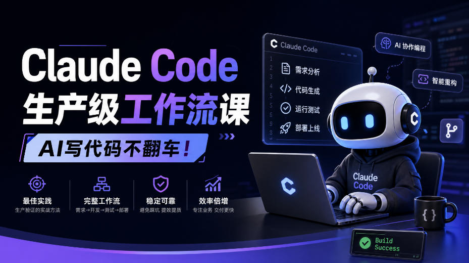 Claude Code生产级工作流课，AI写代码不翻车！【原创双语字幕】-资源社