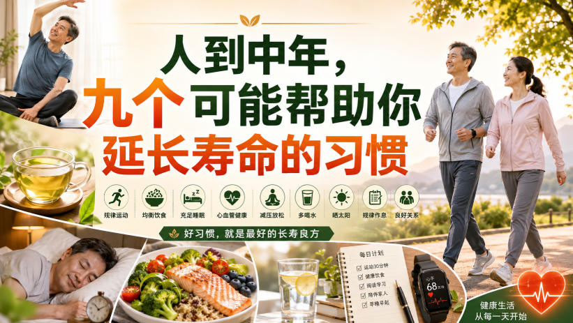 付费文章：人到中年，九个可能帮助你延长寿命的习惯-资源社