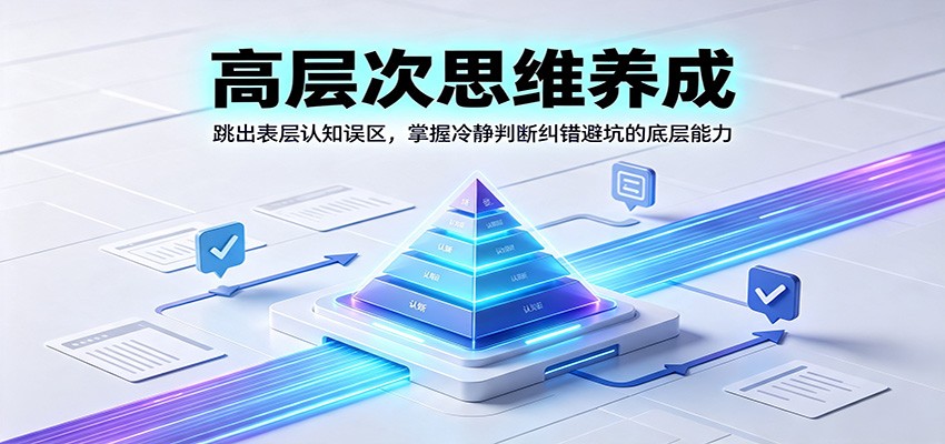 高层次思维养成：跳出表层认知误区，掌握冷静判断纠错避坑的底层能力-资源社