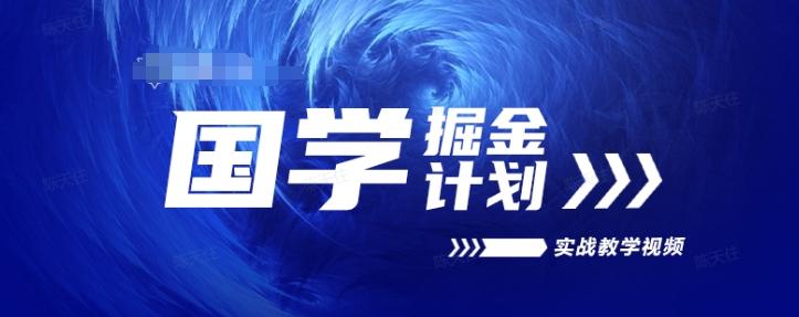 国学掘金计划2024实战教学视频教学，高复购项目长久项目-资源社