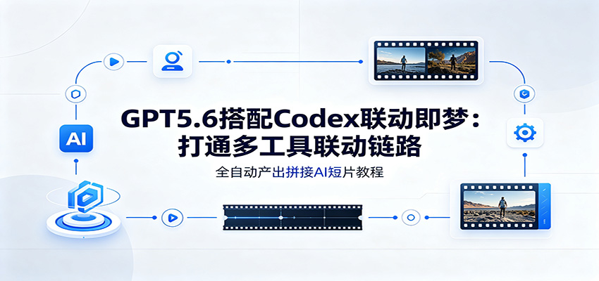 GPT5.6搭配Codex联动即梦:打通多工具联动链路,全自动产出拼接AI短片教程-资源社
